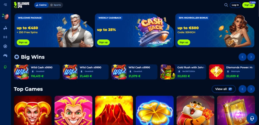 Billionaire Spin Profesional